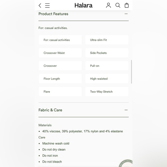 HALARA TWO PAIR Tan & Black Ribbed Flare Pants - Picture 3 of 6